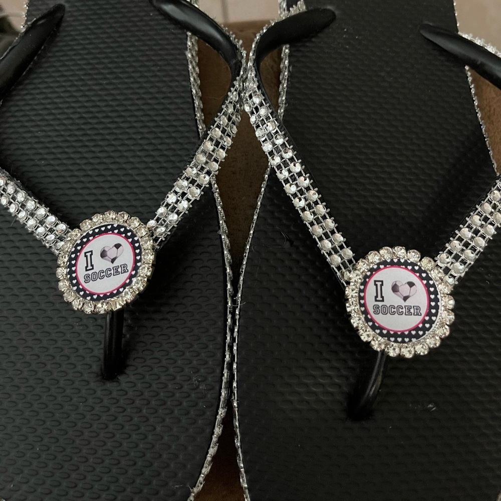 I love soccer sandals